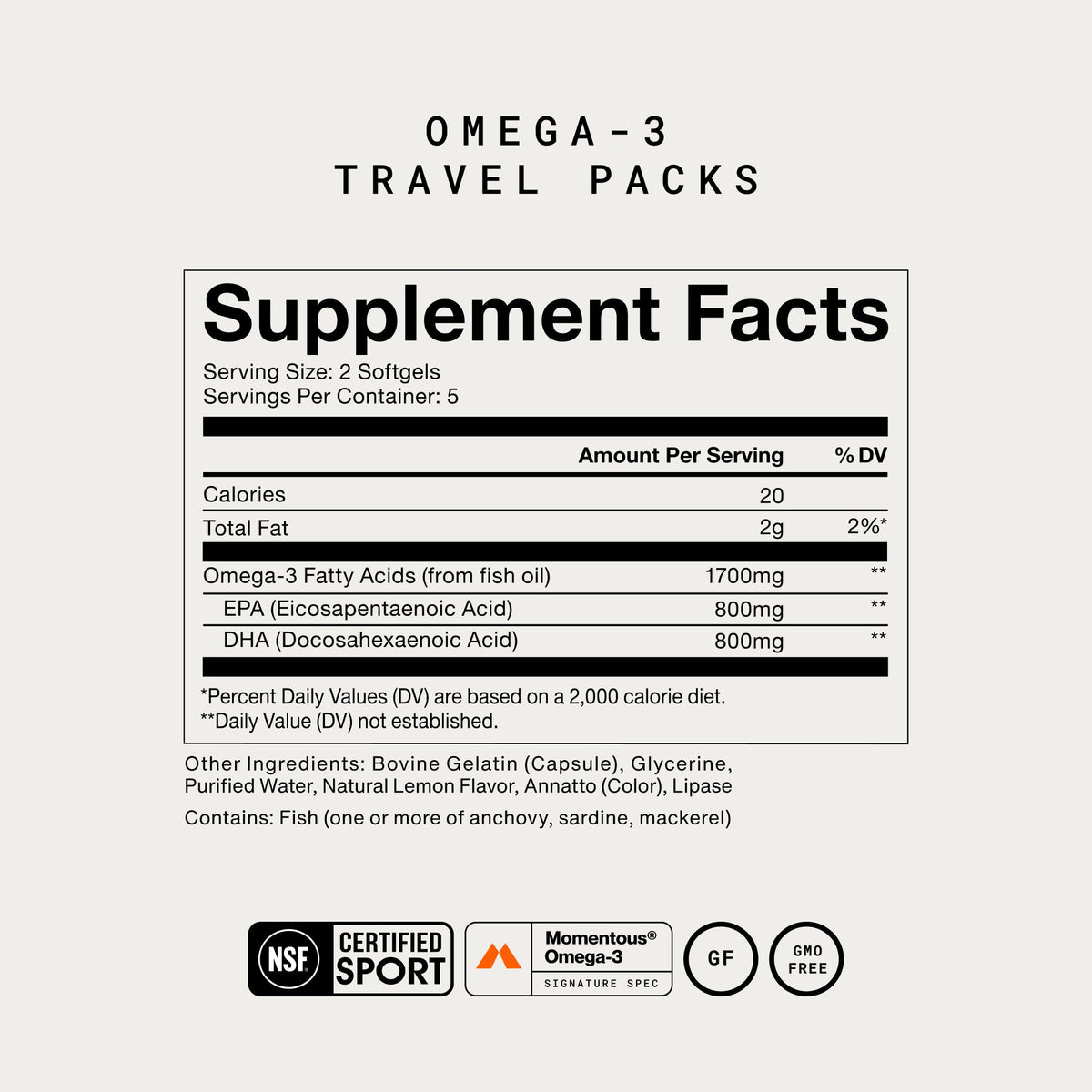 Omega-3 Travel Packs
