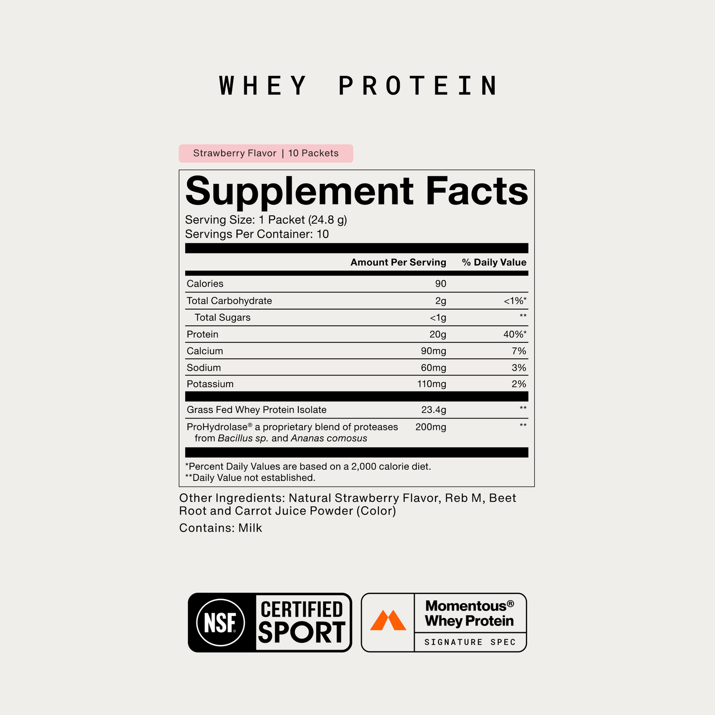 Whey Protein Isolate 10-Travel Packs