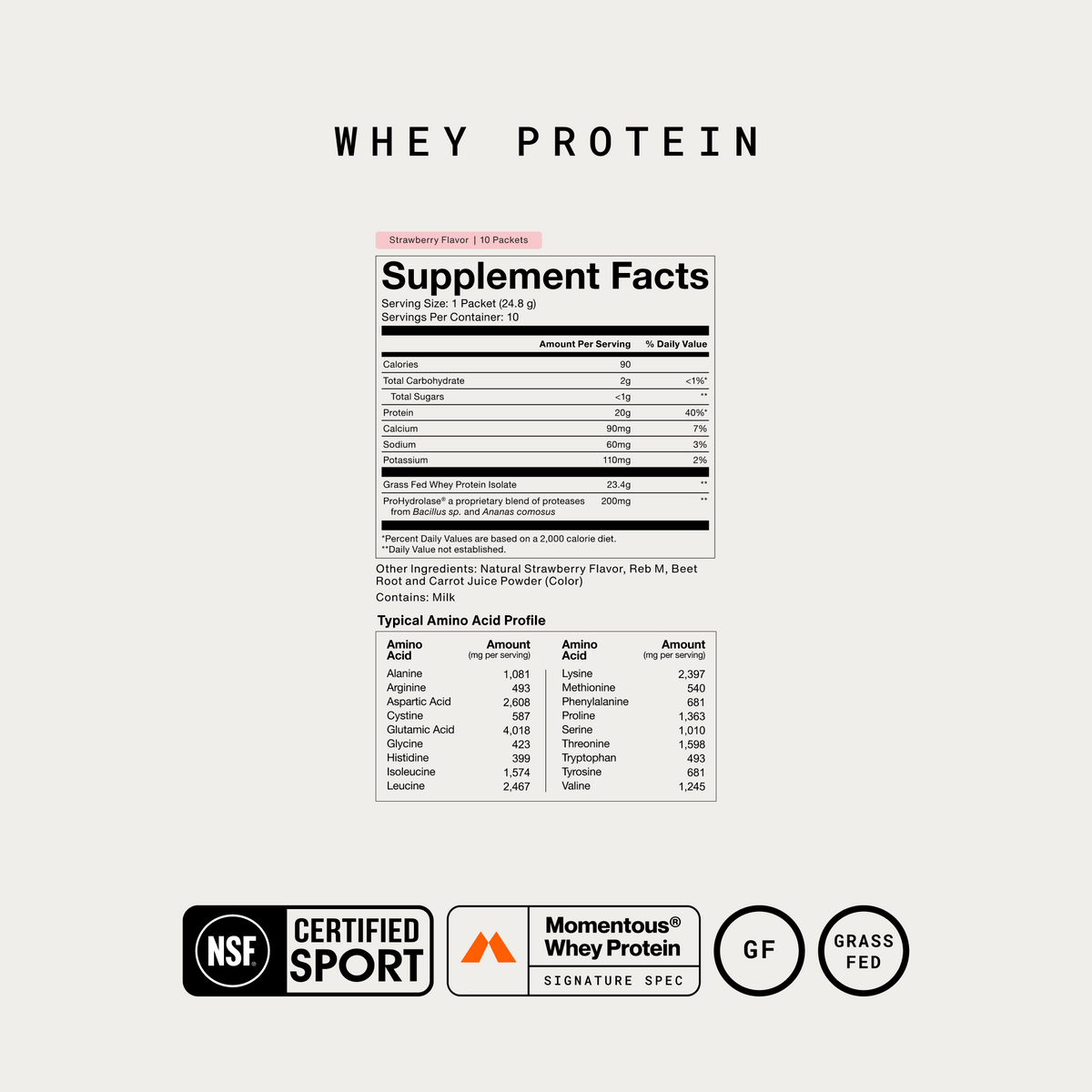 Whey Protein Isolate 10-Travel Packs