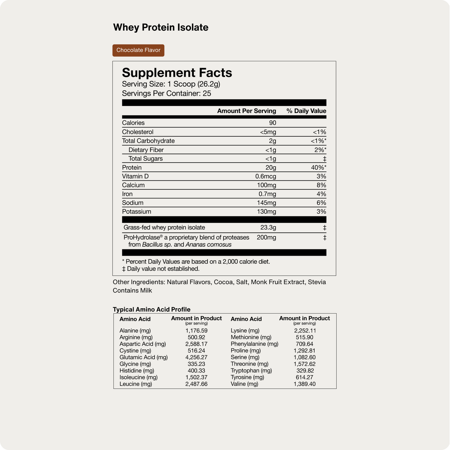 Grass Fed Whey Protein Isolate Powder