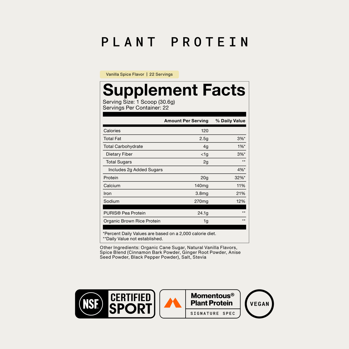 100% Plant Protein Powder
