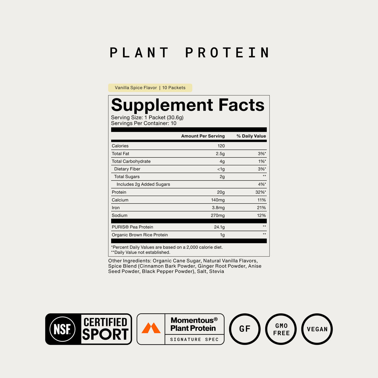 100% Plant Protein 10-Travel Packs